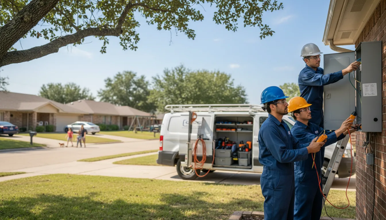 Certified electrician providing emergency electrical services in Celina, TX